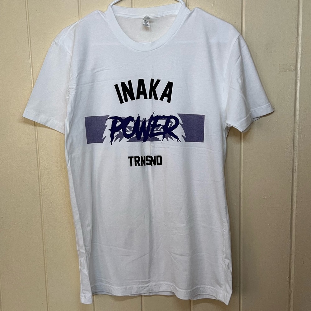 Inaka Power (TINY FLAW) White TRNSND Tee Shirt Men’s Size M (See Description)